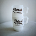 Portrait Milk Glass Mug