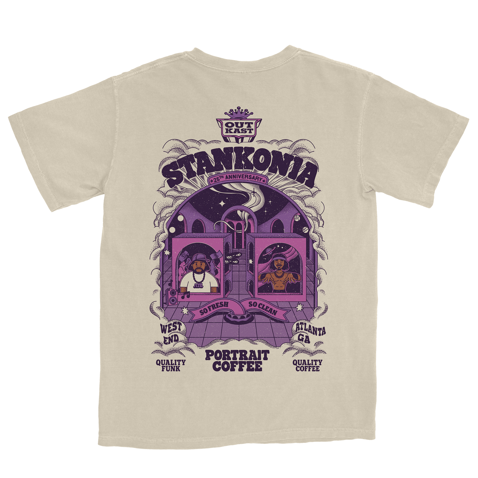 Outkast Stankonia 25th Anniversary T-Shirt | Portrait Coffee